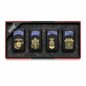 Jantai Military Forces Design Metal Windproof Lighter Set 4 Piece Collection