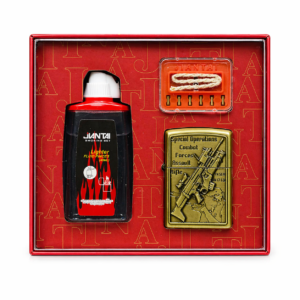 Jantai Tactical Design Metal Lighter Kit with Fluid Flints and Wick Accessories