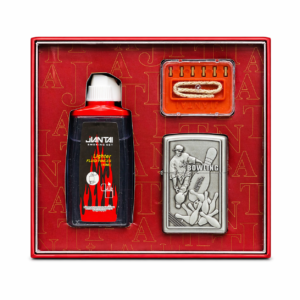 Jantai Bowling Theme Engraved Metal Lighter Kit with Fluid Flints and Wick
