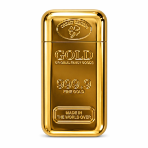 Luxury Gold Bar Style Metal Lighter 999 Fine Gold Design