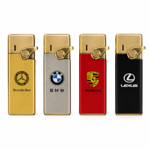 Premium Metal Flint Lighter Luxury Finish Refillable Pocket Design