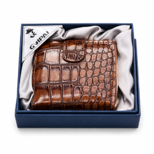 Premium Leather Cigarette Case Crocodile Texture Flip Cover Holder