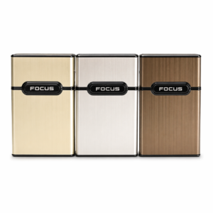 Premium Aluminum Cigarette Case Push Button Flip Top Holder