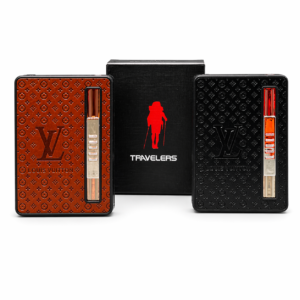 Premium Patterned Cigarette Case with Sliding Clip and Gift Box