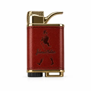 Luxury Retro Pipe Style Lighter Premium Leather Finish Windproof Edition
