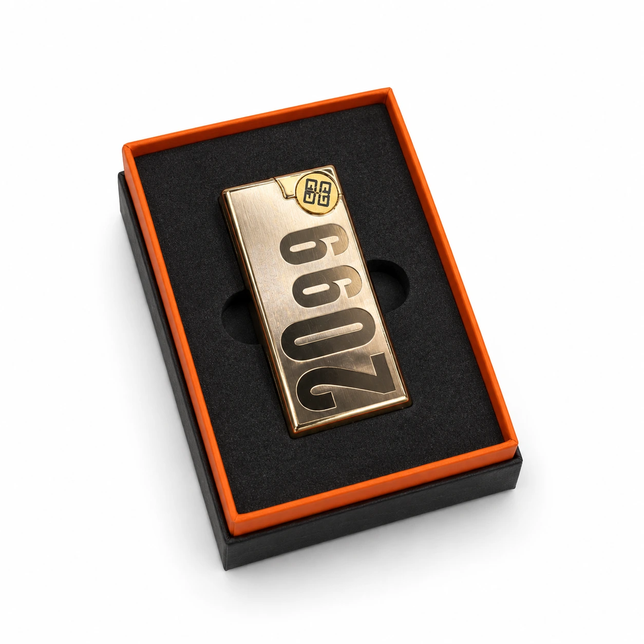 Luxury 2099 Gold Finish Metal Lighter Premium Gift Box Edition